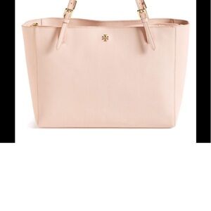 TORY BURCH YORK Women's Large Blush Pink Tote Bag Authentic